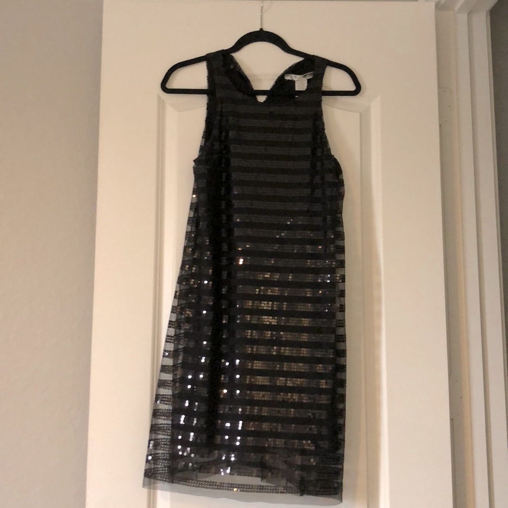 Necessary Objects black sequin dress